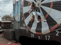 Fuß-Darts Low Budget